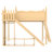 Full Loft Bed with Storage Shelves and Wardrobe, Solid Wood Loft Beds with Detachable Slide and Ladders, No Spring Box Needed,Natural-2023270914-2023270916