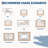Modern Bordered Area Rug Washable Rug for Living Room, Neutral Minimalist Carpet, Soft Thin Low Pile Non Shedding Floor Covering, Indoor Foldable Non Slip Mat for Bedroom-1556031172