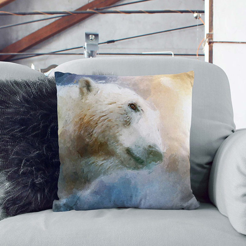Square Throw Cushion, 40cm H x 40cm W x 15cm D