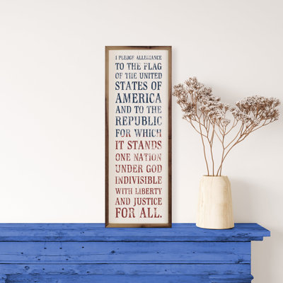 I Pledge Allegiance White