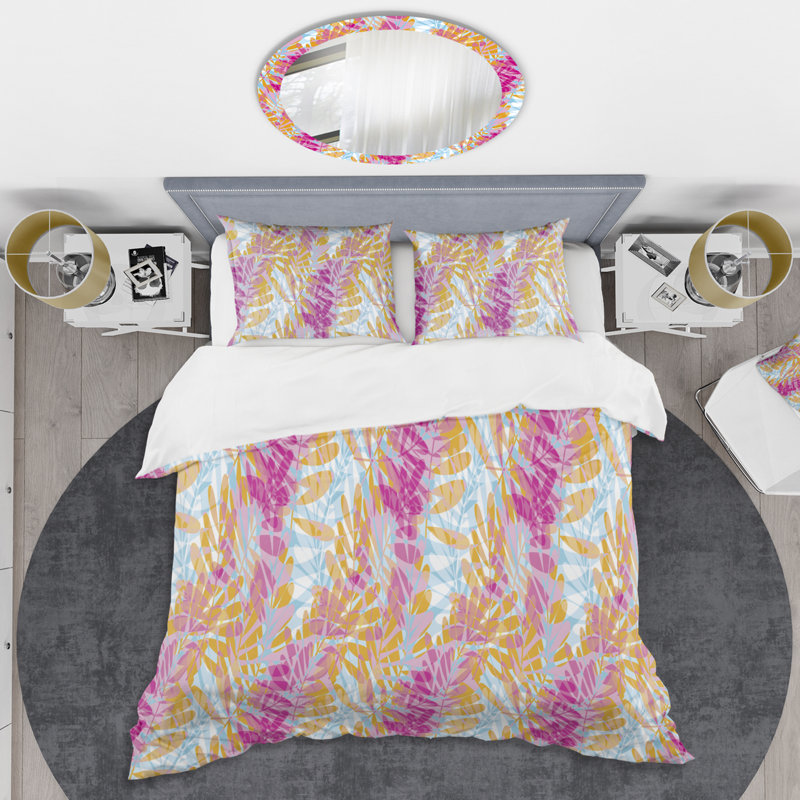 Retro Art Deco - Mid century bedding set - Modern Mid-century Bed cover set, Full/Queen Duvet Cover + 2 Shams