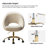 Doreen Velvet Modern Task Chair with Ergonomic Design-1004211592