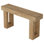 Natural Rectangular Console Table With Manufactured Wood Base For Versatile Entryway Spaces