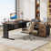 Ottovile 63'' W Executive Desk with File Cabinet for Home Office