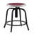 Adjustable Height Ergonomic Lab Stool with Footring and Wheels-25880920-25879468