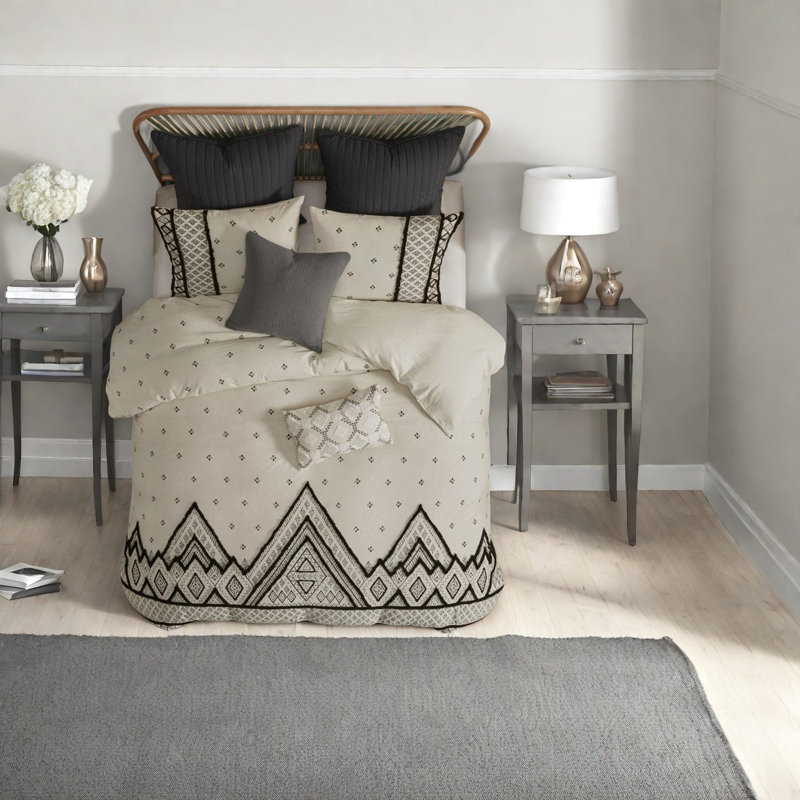 Ensembles de literie Modern Boho, mélange de coton et lin, confort de chambre à coucher