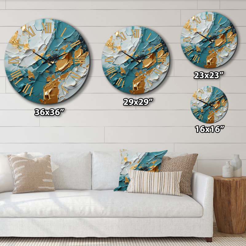 Horloge murale abstraite matinale, Moyenne