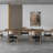 Nut-Brown Rectangular Solid Wood Dining Table-1847712983