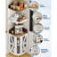 Support à vin pliable à 4 niveaux avec cadre en métal et tablettes en bois, armoire de bar autoportante pour la maison ou la cuisine-1873183826
