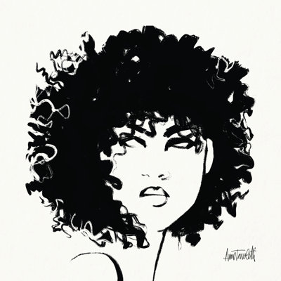 Brush Portrait X by Anne Tavoletti - Wrapped Canvas Painting