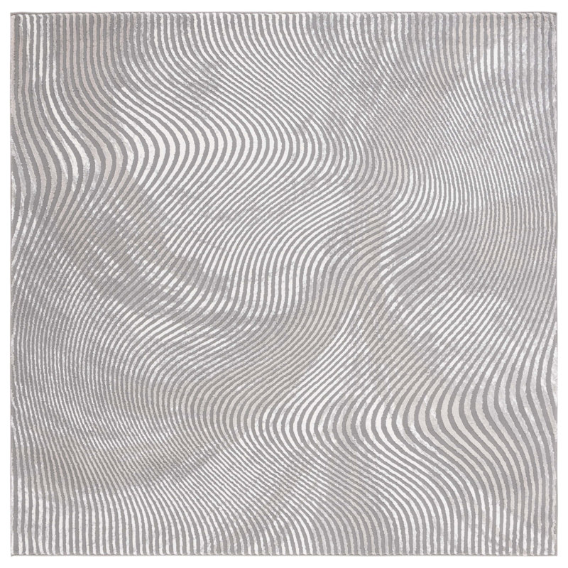Friedeborg Performance Abstract Rug, Square 6'7"