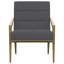 Fauteuil d'appoint rembourré en métal Kirra-1654302493