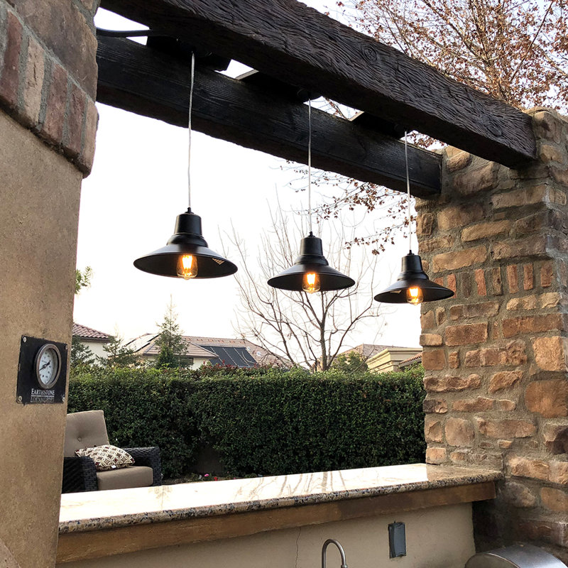 Luminaire suspendu d'extérieur 1 lumière Alem