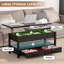 Table basse 3-en-1 convertible à plateau relevable avec rangement-973537096
