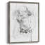 Graphite abstrait IV, reproduction encadrée - bois massif-1364749909