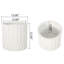 Pot de fleurs en oxyde de magnésium - Porte-plantes blanc antique pour la maison, 32,2 cm de profondeur, largeur, hauteur, 4,2 kg, pour le jardin.
