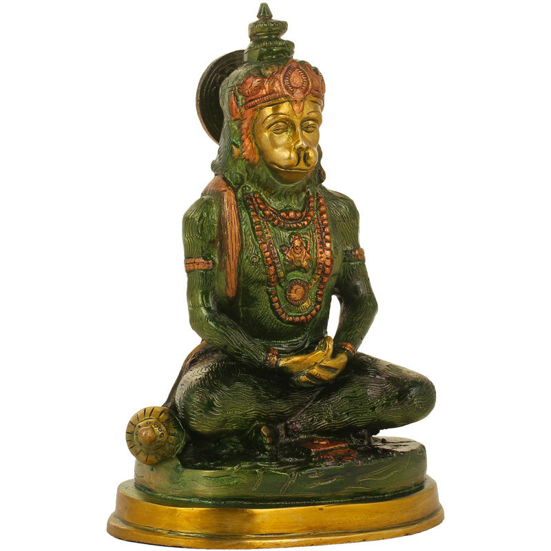 le Hanuman méditant, Vert