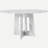 47.24" Round Dining Table for 4 - Farmhouse MDF Table with Marble White Finish, 300lb Capacity, Easy Assembly for Kitchen/Dining Room - Modern Spiced Table-760194005-760194011-760194015