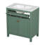 Meuble-lavabo moderne de 30 po avec rangement-481114620-481114619