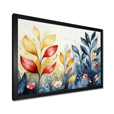 Abstract Botanical Fern Rainbow II - Abstract Botanicals Wall Art Print