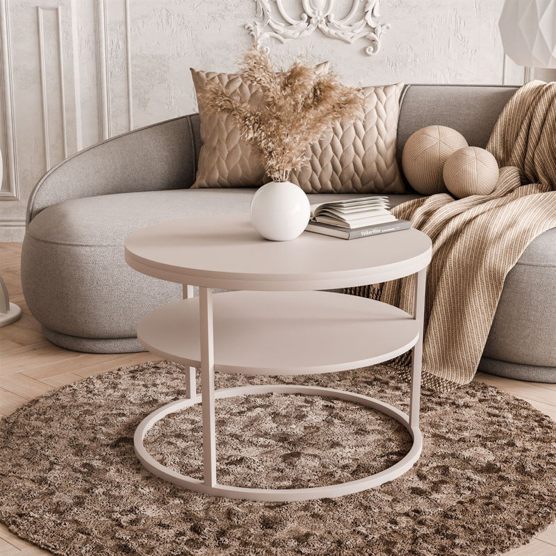 Frame Coffee Table with Storage, Cashmire Matt