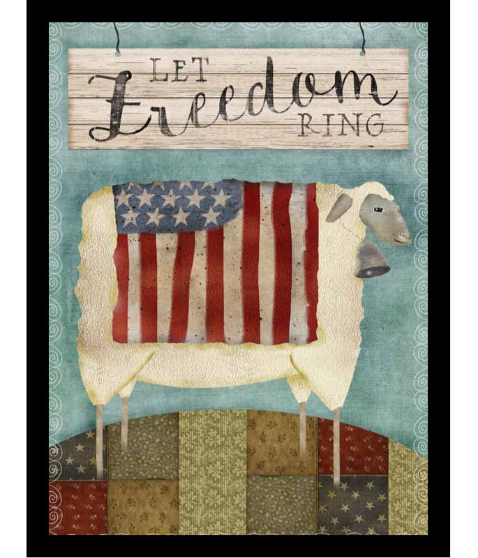 «Freedom Sheep Poster», impression encadrée, H 16 po x l 12 po x P 1 po