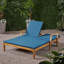 Double Chaise Lounge With Adjustable Sides And Quick-Drying Cushions For Outdoor Relaxation