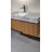 48"Bathroom Vanity with Drawer and 2 Doors, Travertine Countertop and Ceramic Basin, Pre-Assembled-654739831-654739830