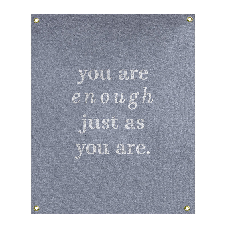 En polyester, vous êtes assez tapisserie quot, H 59 pi x l 50 po, Bleu / Blanc