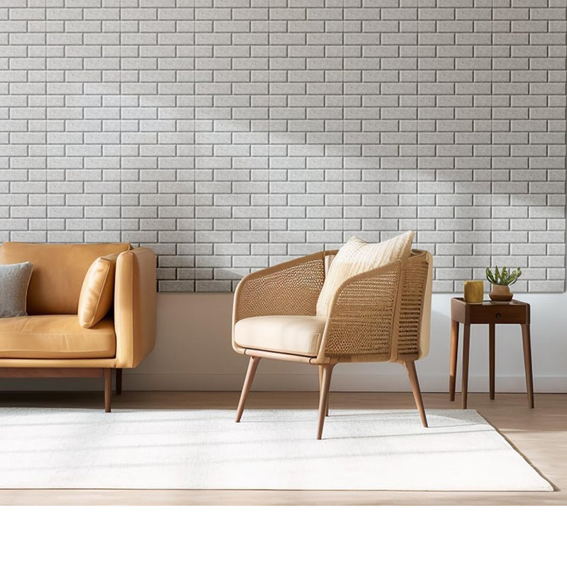 Acoustic Panels, Brick, Self-Adhesive, Acoustic Wall Panels, for Echo Absorption, Decorative Sound Barrier, for Recording Studios, Game Room, Home, Office
