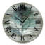 Horloge murale bohème en métal effet bois et plumes-1929141690