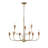 Inga 29'' Wide 9-Light Chandelier - Brass