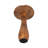 Decorative Mango Wood Mushroom Figurine with Sculpted Handcrafted Design-1970711270