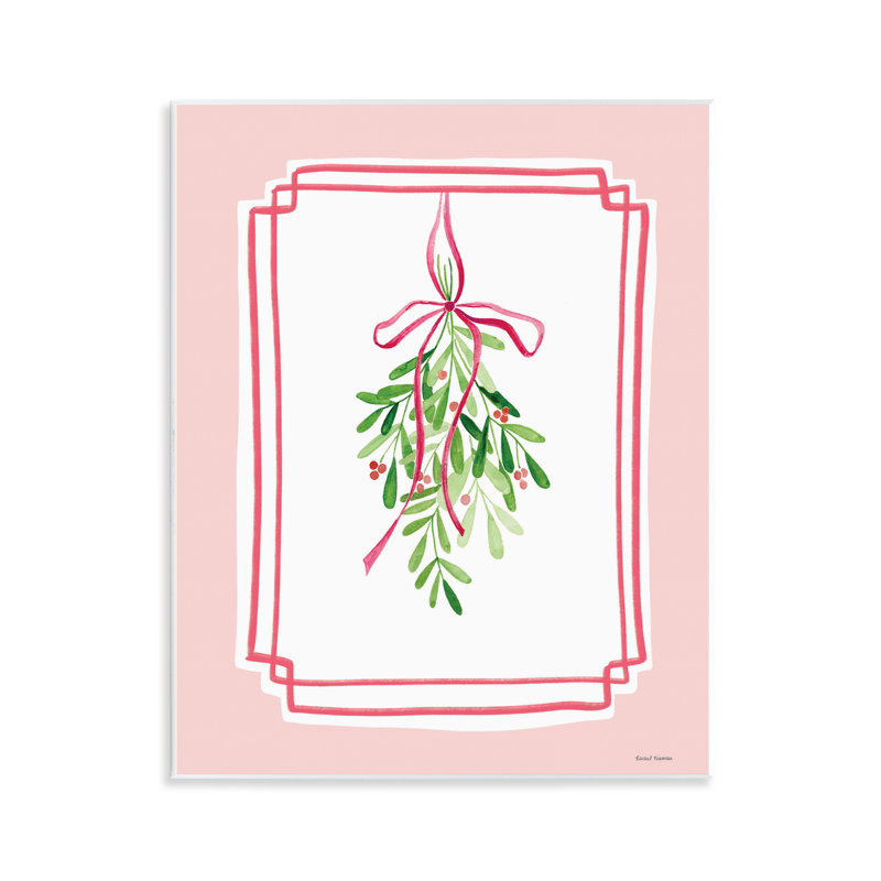 Plaque murale gui sur rose pastel, design par Rachel Nieman