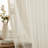 Ebern Designs Teasley Burlap Flax Linen Semi Sheer Privacy Sun Light Filtering Transparent Window Tab Top Long Thick Curtains Drapery Panels for Bedroom & Living Room, 2 Panels (54 W, Natural Linen)-111511846