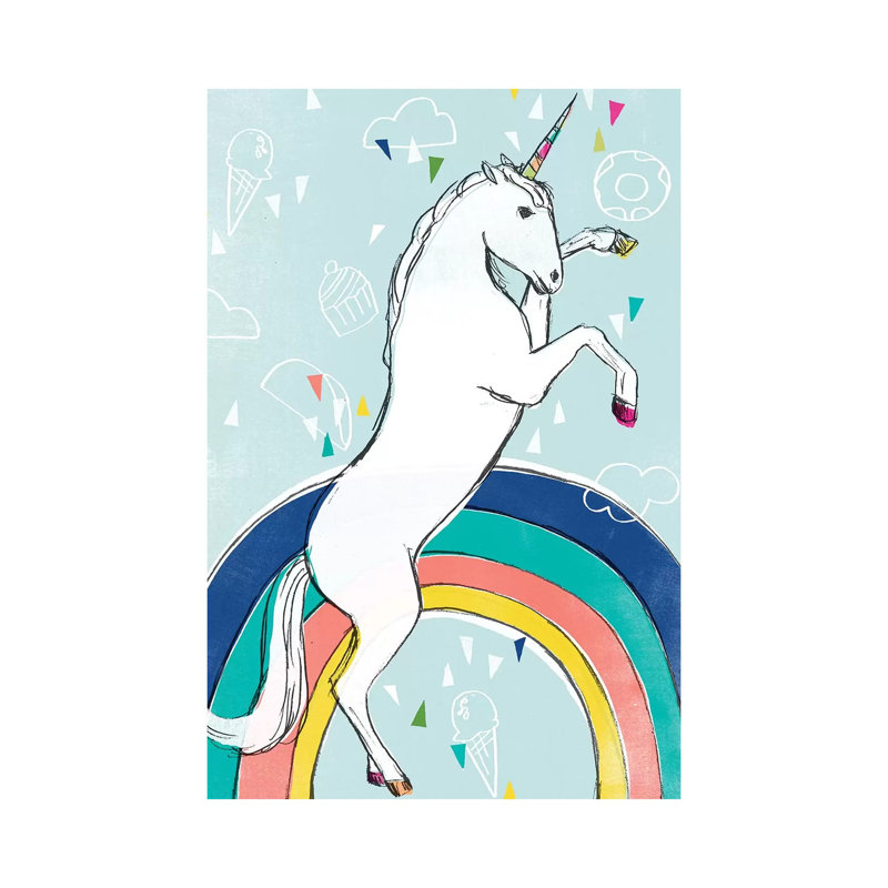 Funky Fun I by June Erica Vess - Wrapped Canvas Gallery-Wrapped Canvas Giclée, 20.32 cm H x 30.48 cm W