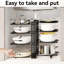 Rangement à 8 étages pour casseroles et couvercles réglables