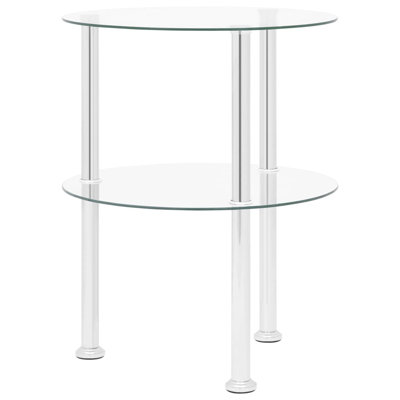 Cavallaro Glass Top End Table