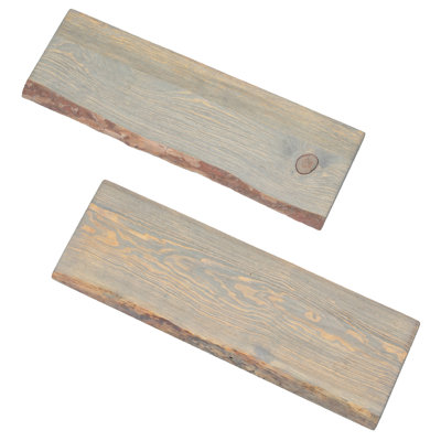 Tablette en bois massif 2 pièces Arzilla
