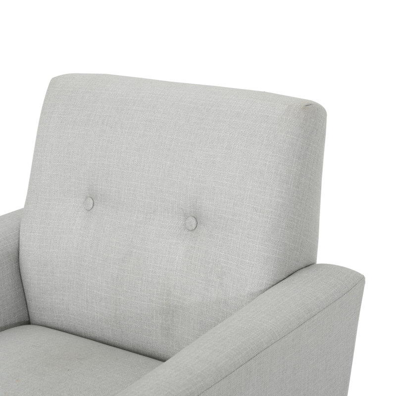 Fauteuil club inclinable gris clair
