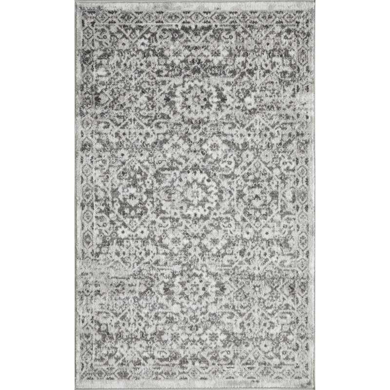 Raghdah Washable Oriental Indoor Rug, Rectangle 3'3" x 5'3"
