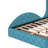Upholstered Platform Bed Queen Size Storage Velvet Bed With Wingback Headboard-1134827317