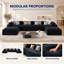 Canapé modulaire à nuage compressé NOIR-976029158-973149818