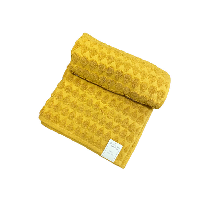Plush Jacquard Washcloth, Ochre