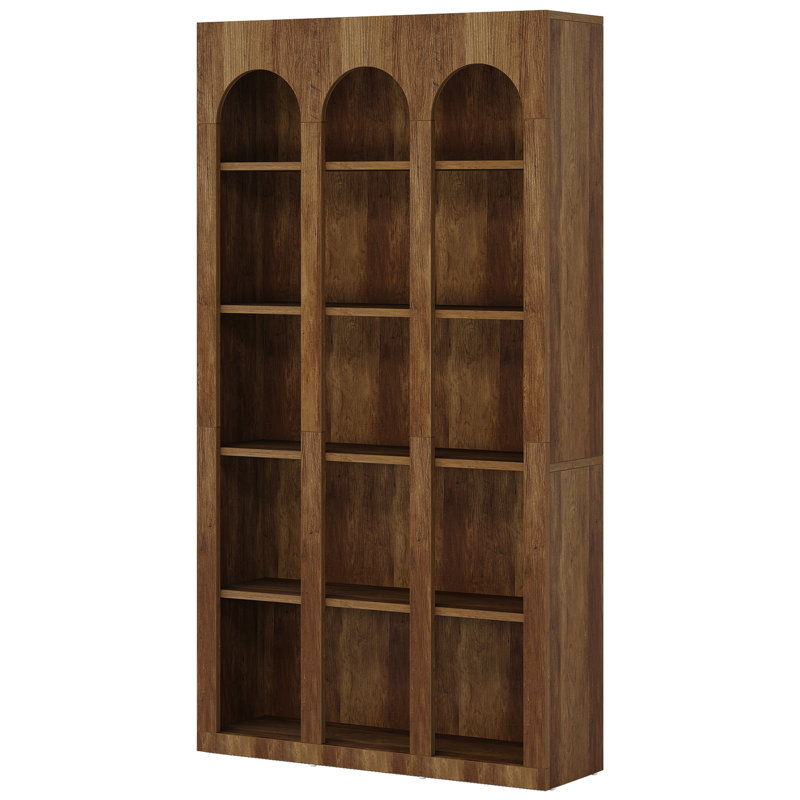 Bibliothèque rustique 70,87 "à 5 niveaux