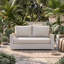 Causeuse de patio avec coussins