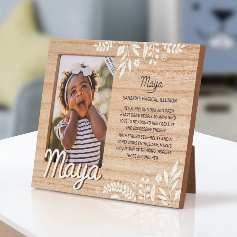 Hazella Tan Solid + Manufactured Wood Picture Frame