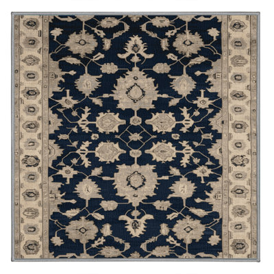 Machine Washable Overdyed Gray Area Rug