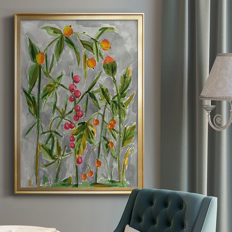 «Dear Nature IV», reproduction encadrée de qualité supérieure, prête à être accrochée, Encadrement doré