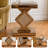 Crushed Diamond Mirrored End Table